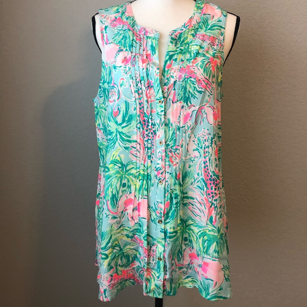 Lilly Pulitzer sleeveless Sarasota Top - L